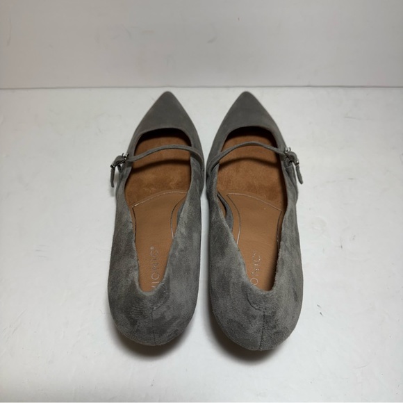 Vionic Minnie Kitten Heel Shoe Charcoal Gray Kid Suede Women’s Pumps Size 10 - Picture 7 of 16